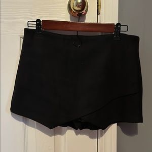 Black suade skirt